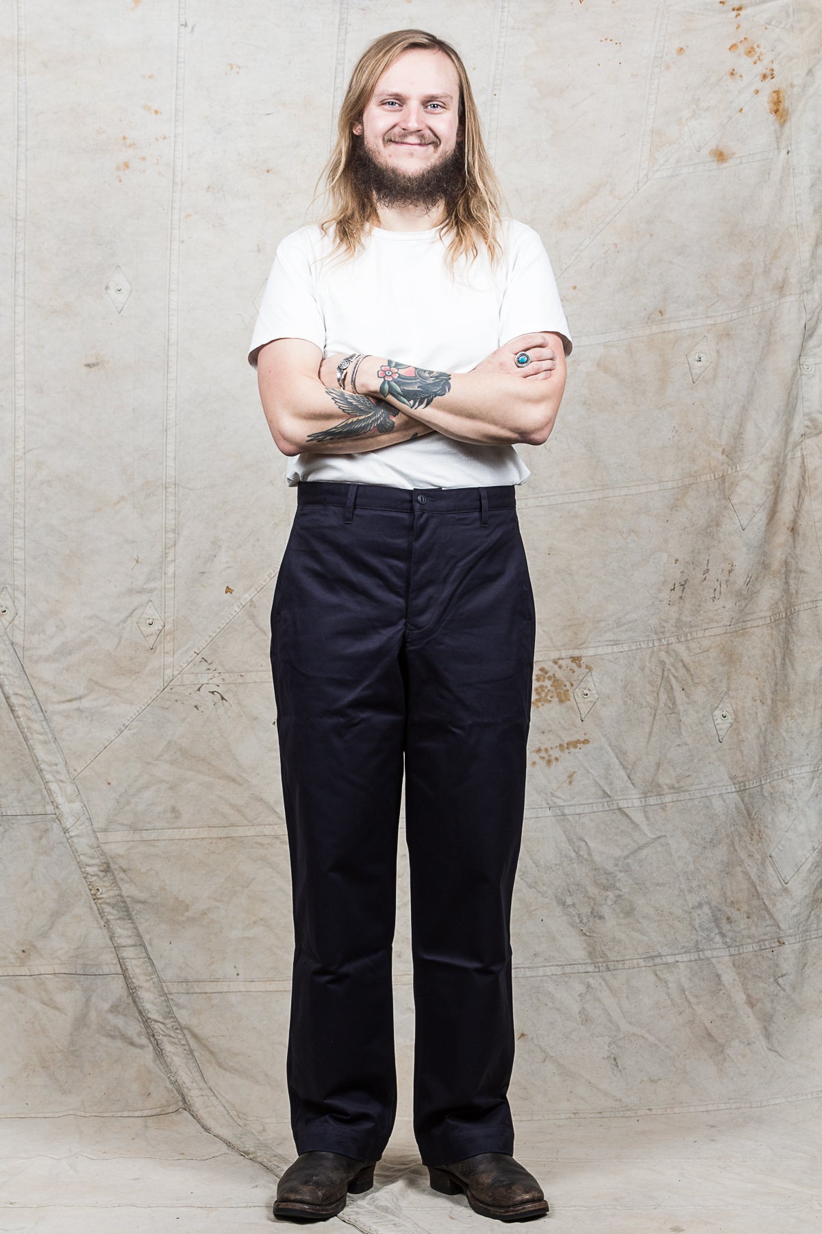 North Sea Clothing Canadian Trouser Navy