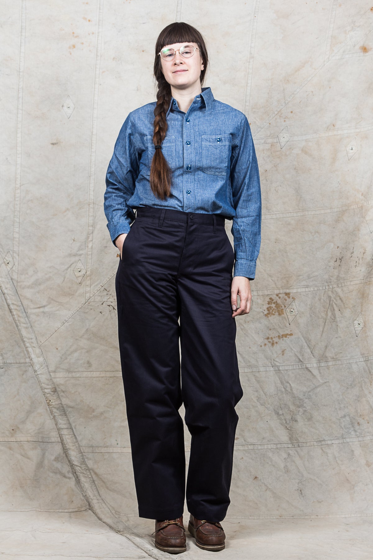 North Sea Clothing Canadian Trouser Navy
