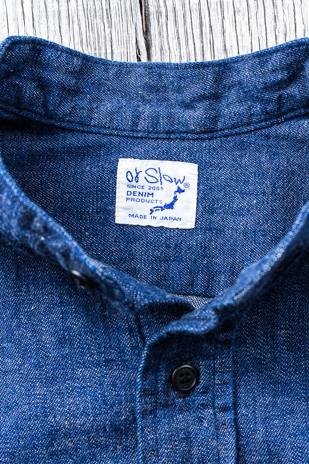OrSlow Women's Denim Shirt One Piece Dress