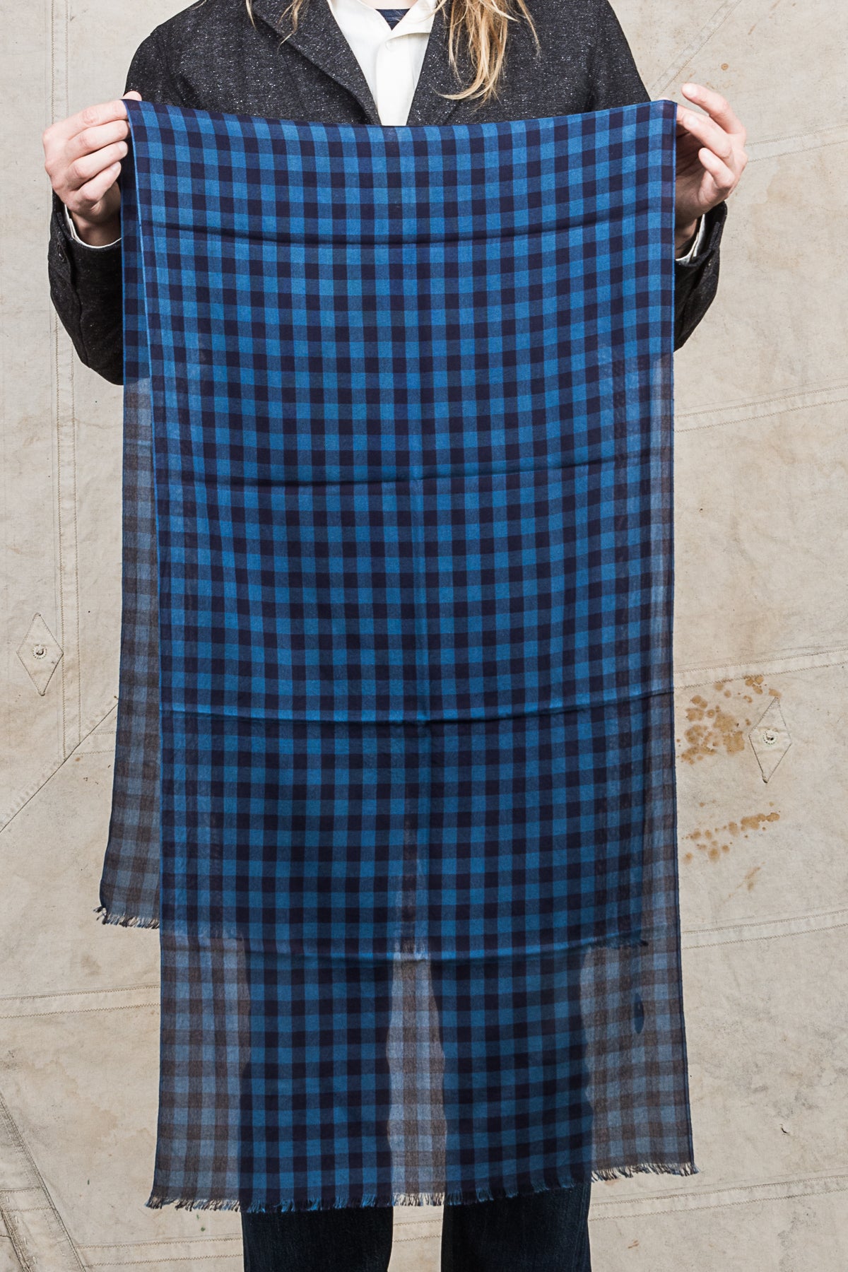 Burgus Plus & Co. Supima Cotton Block Check Stole