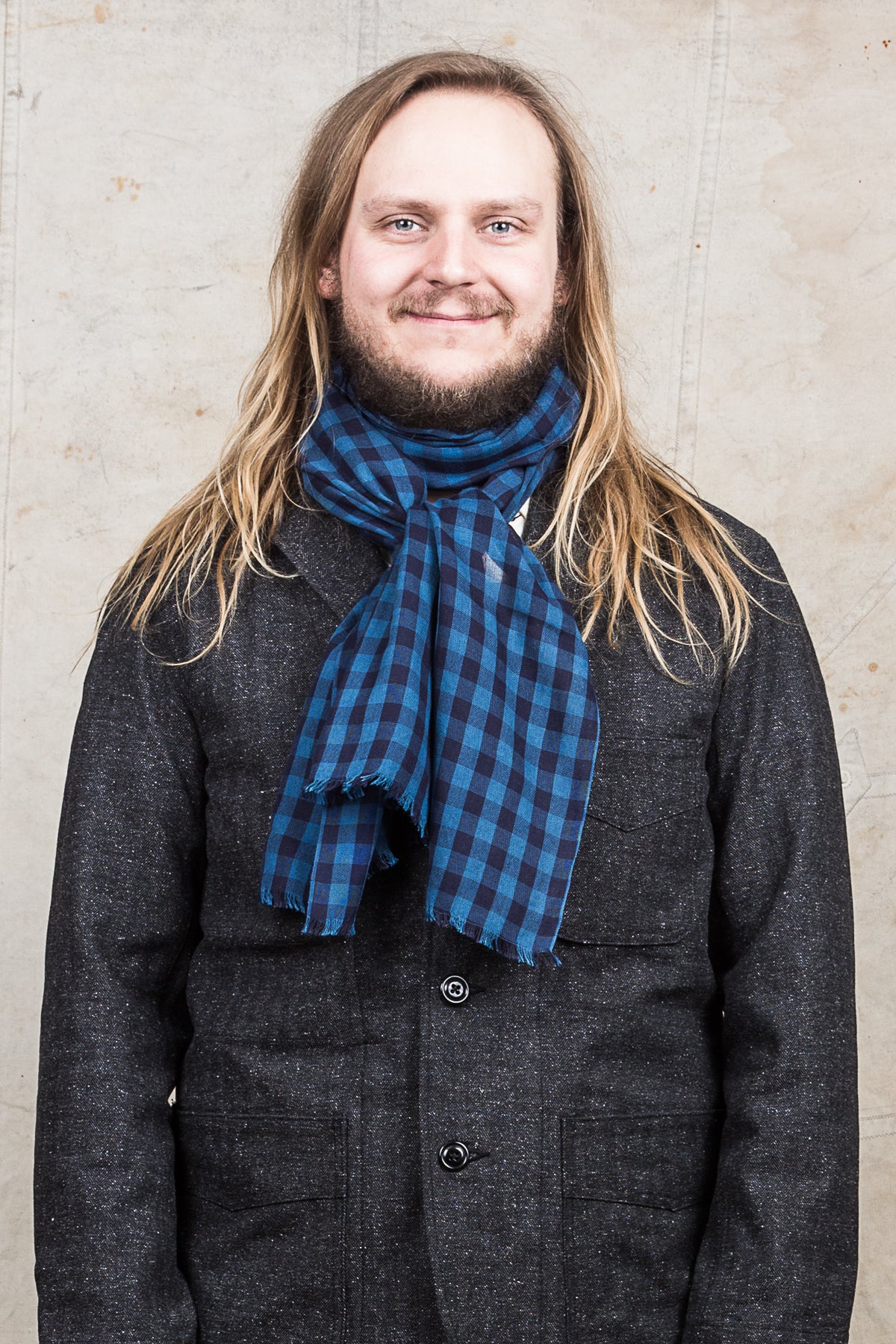 Burgus Plus & Co. Supima Cotton Block Check Stole