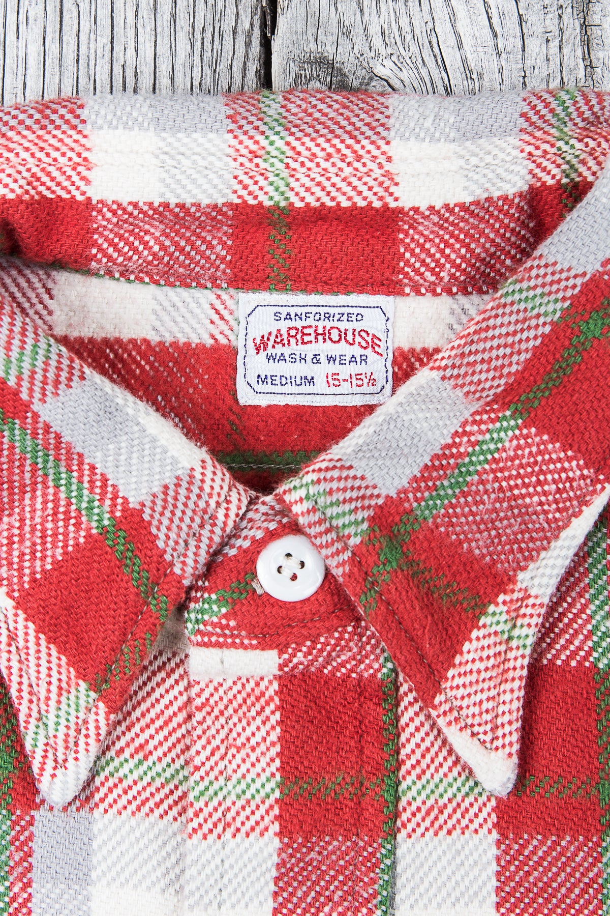Warehouse & Co Heavy Flannel Shirt Red White