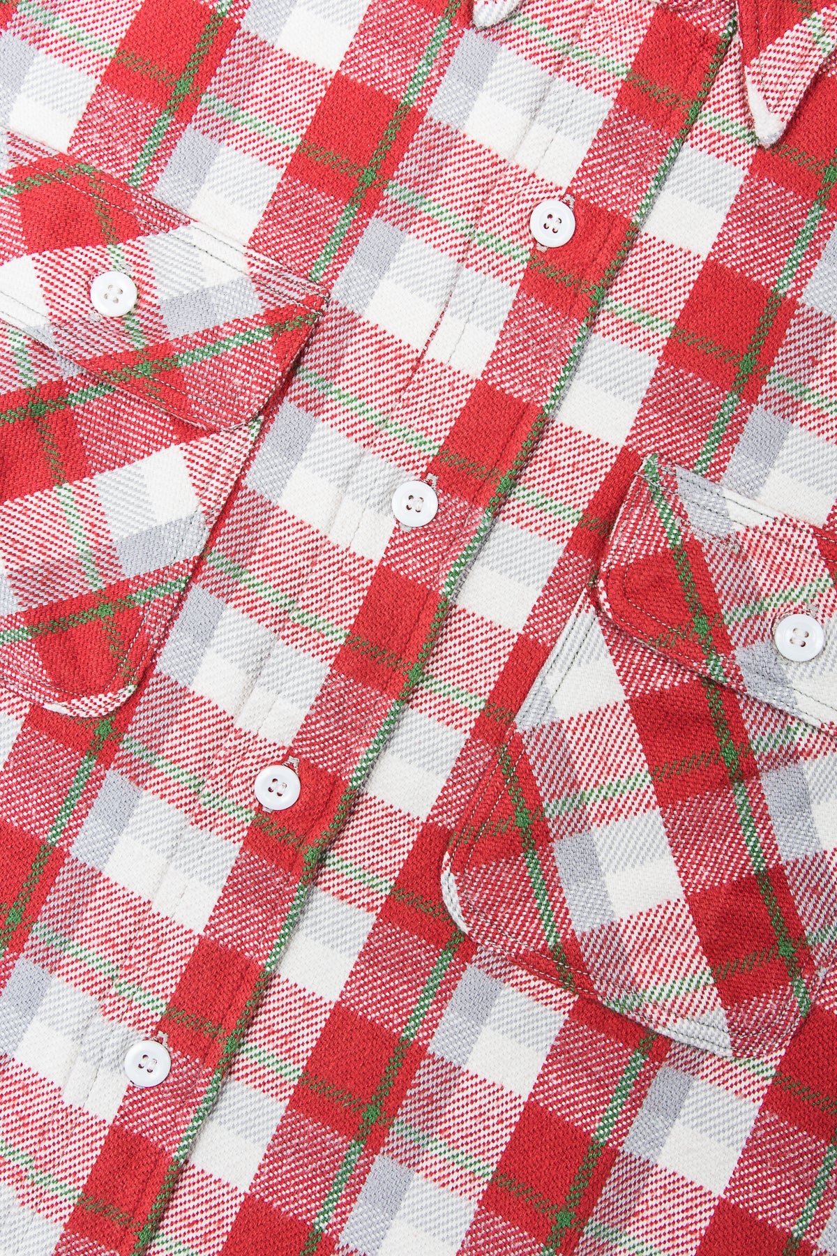 Warehouse & Co Heavy Flannel Shirt Red White