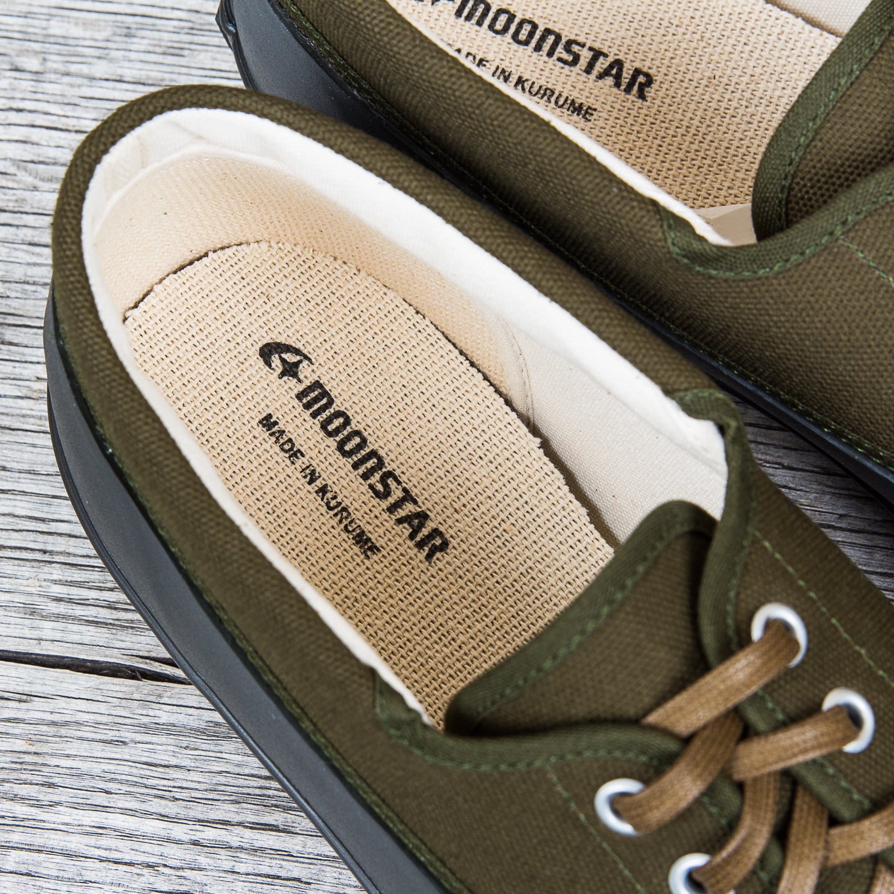 Moonstar Mudguard Vulcanized Rubber Shoes Olive – Second Sunrise