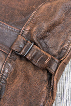 Vintage Original 40/50s Halfbelt Horsehide Leather Jacket