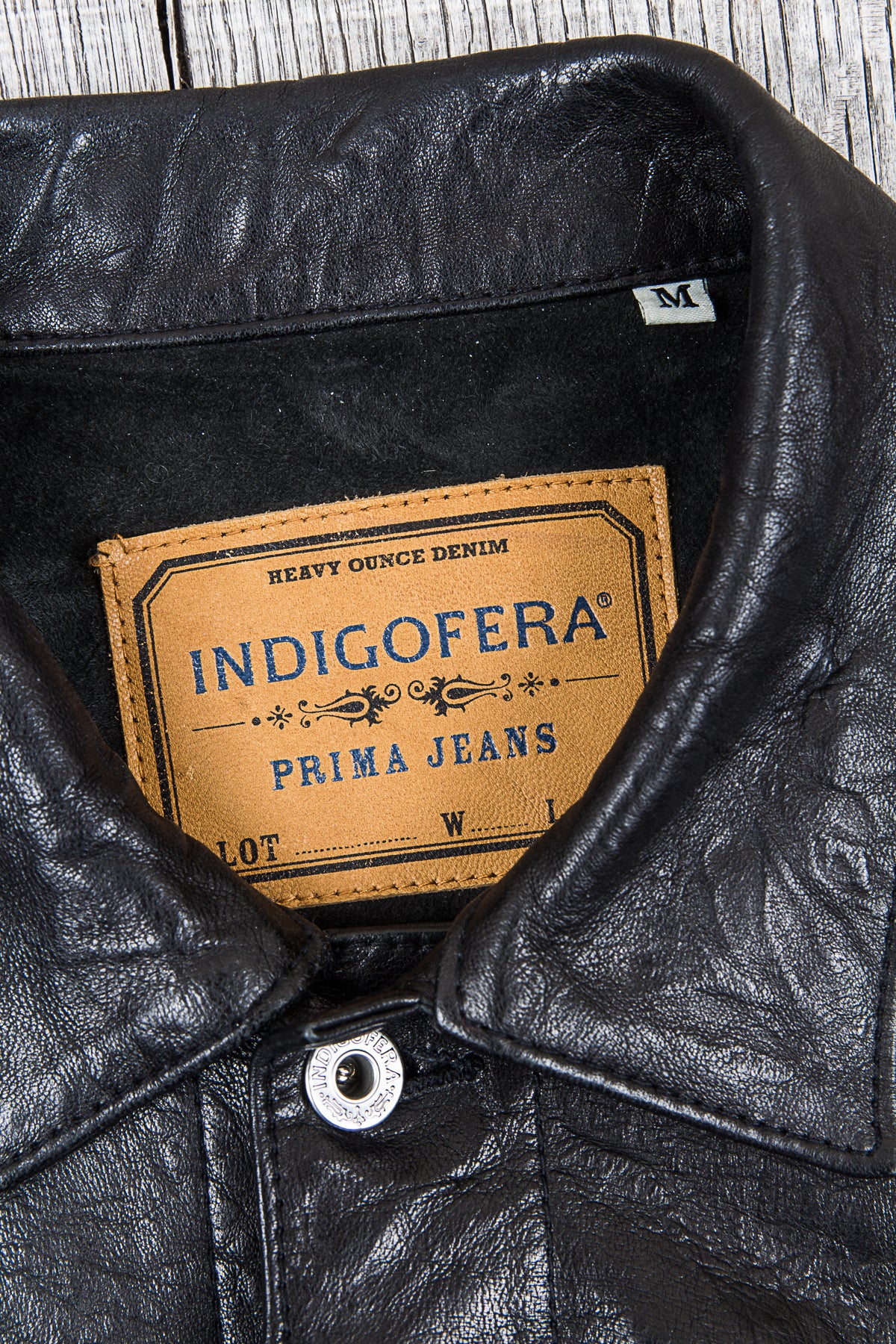 Secondhand Indigofera Black Grant Leather Jacket