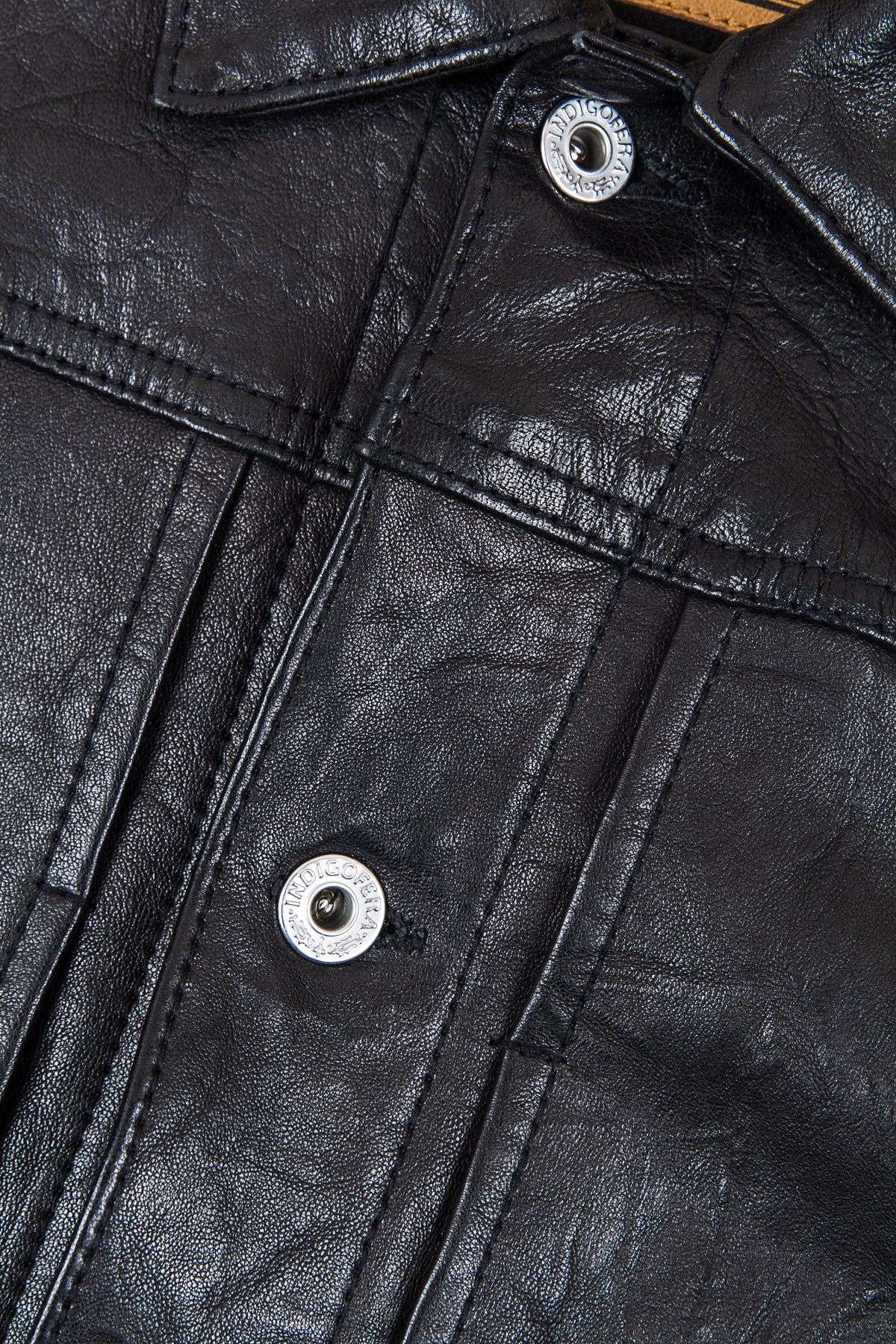 Secondhand Indigofera Black Grant Leather Jacket