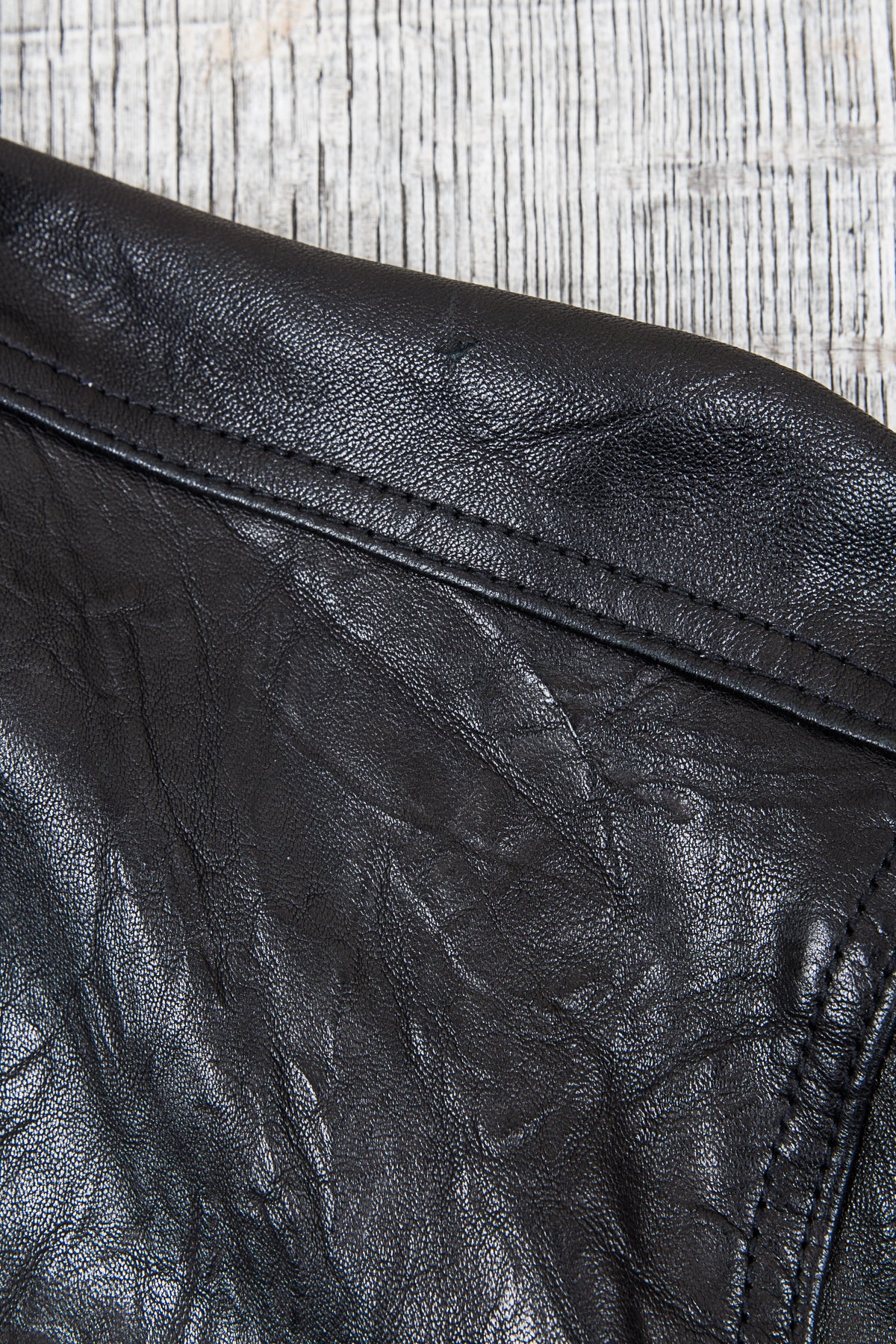 Secondhand Indigofera Black Grant Leather Jacket