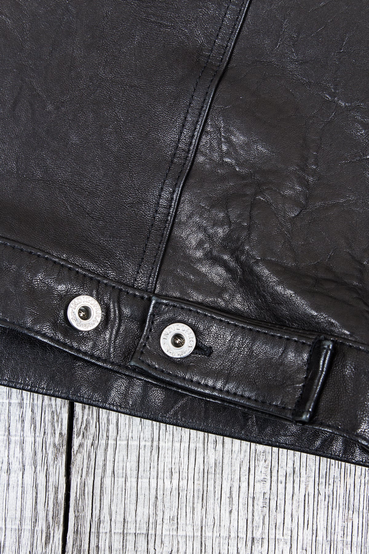 Secondhand Indigofera Black Grant Leather Jacket