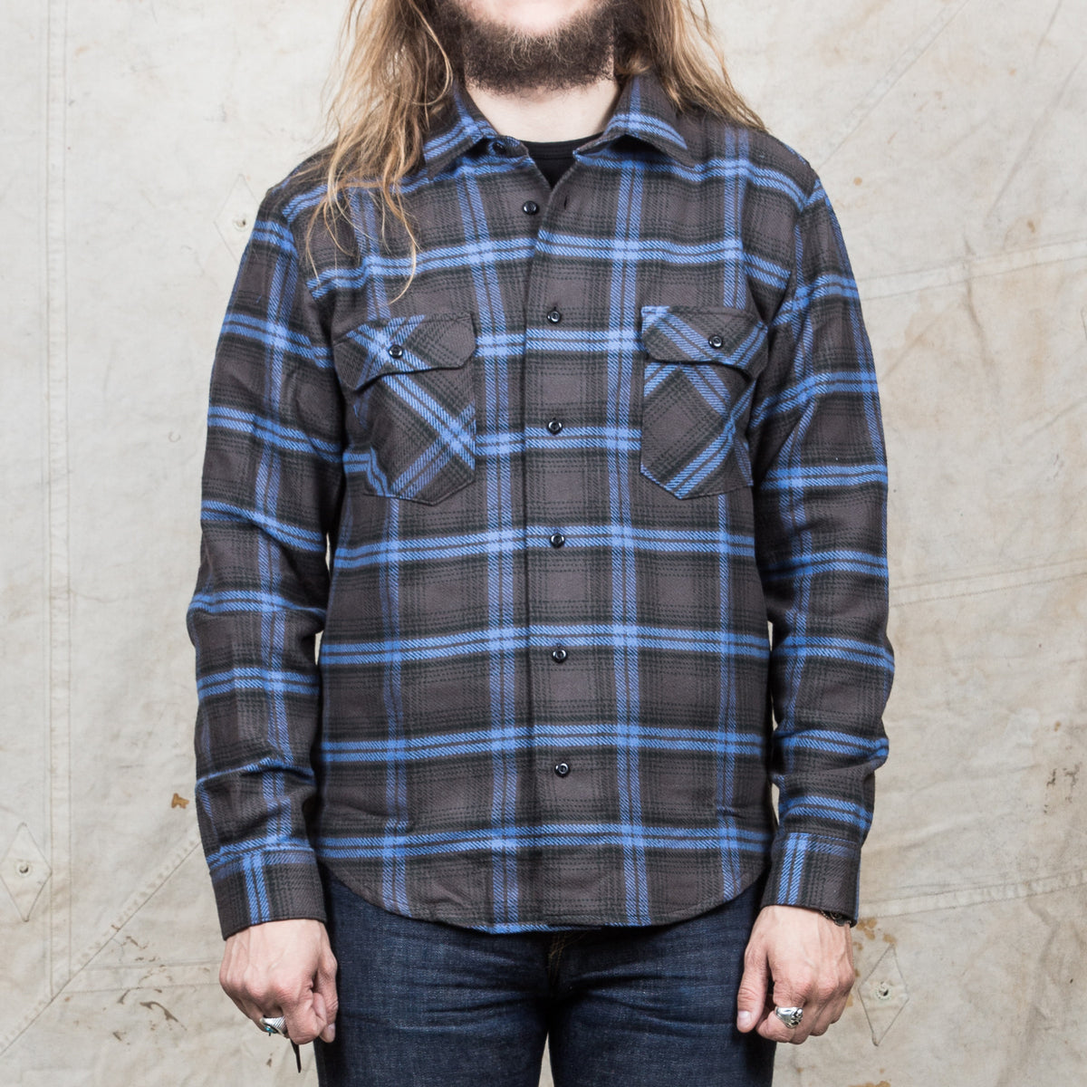 Indigofera Bryson Shirt Charcoal/Blue/Green