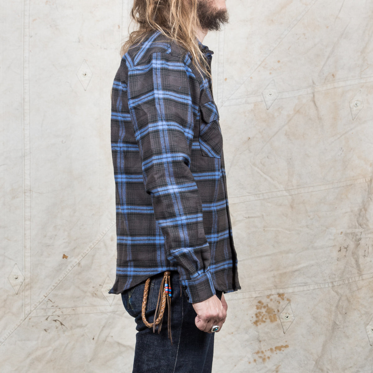 Indigofera Bryson Shirt Charcoal/Blue/Green