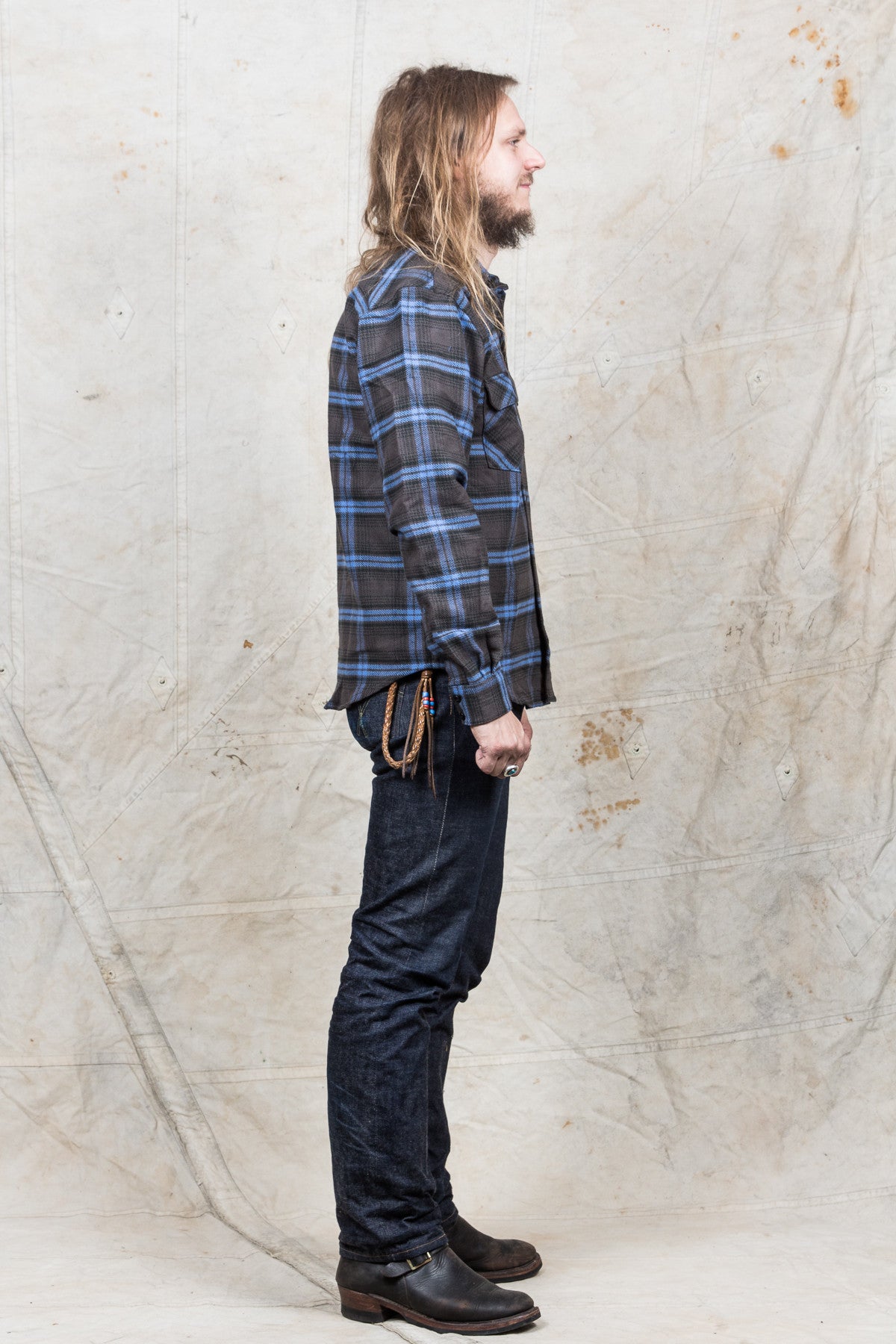 Indigofera Bryson Shirt Charcoal/Blue/Green