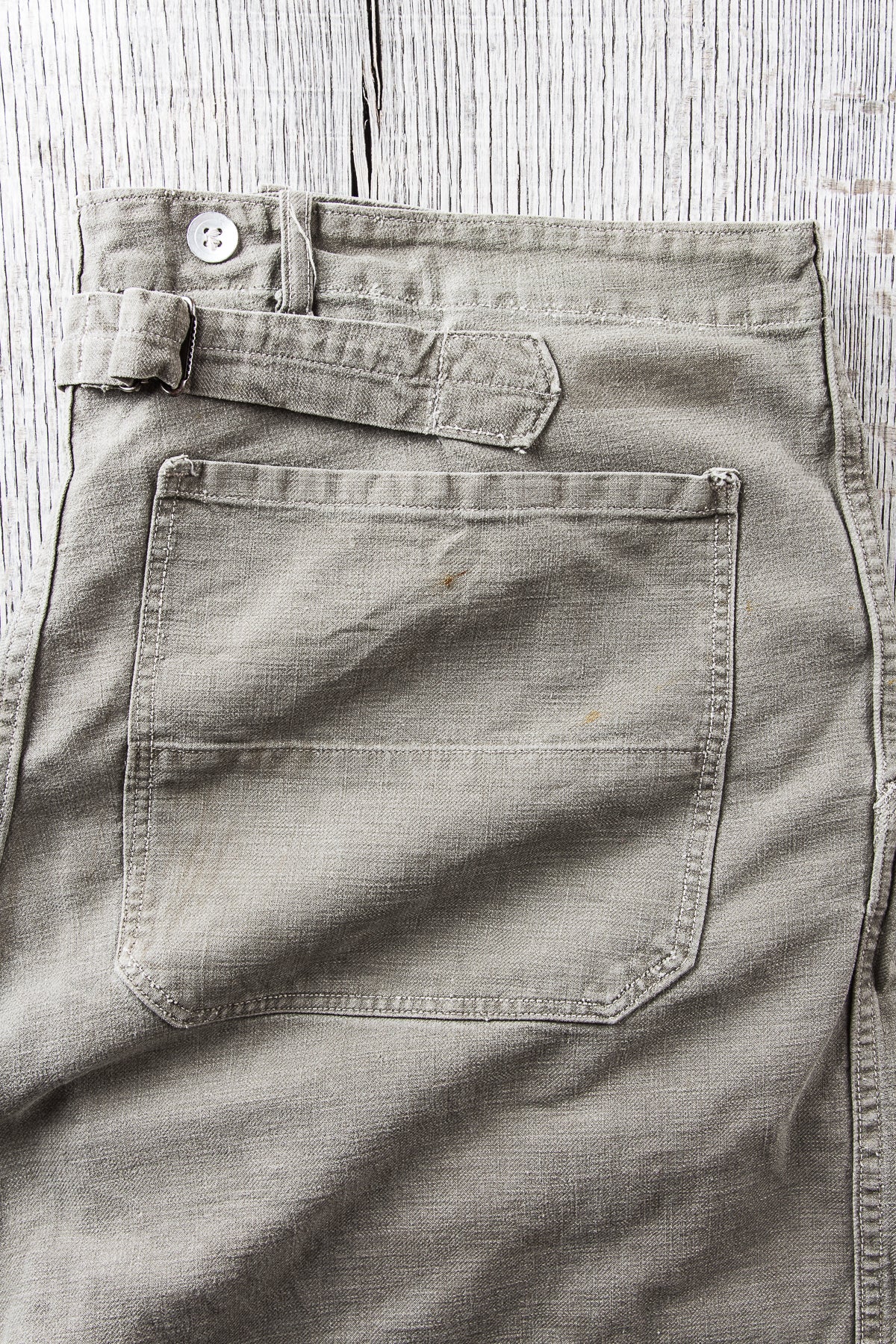 Vintage 1940s / 50s Swedish Cinch Back Army Pants "Grötbyxor" No. 5