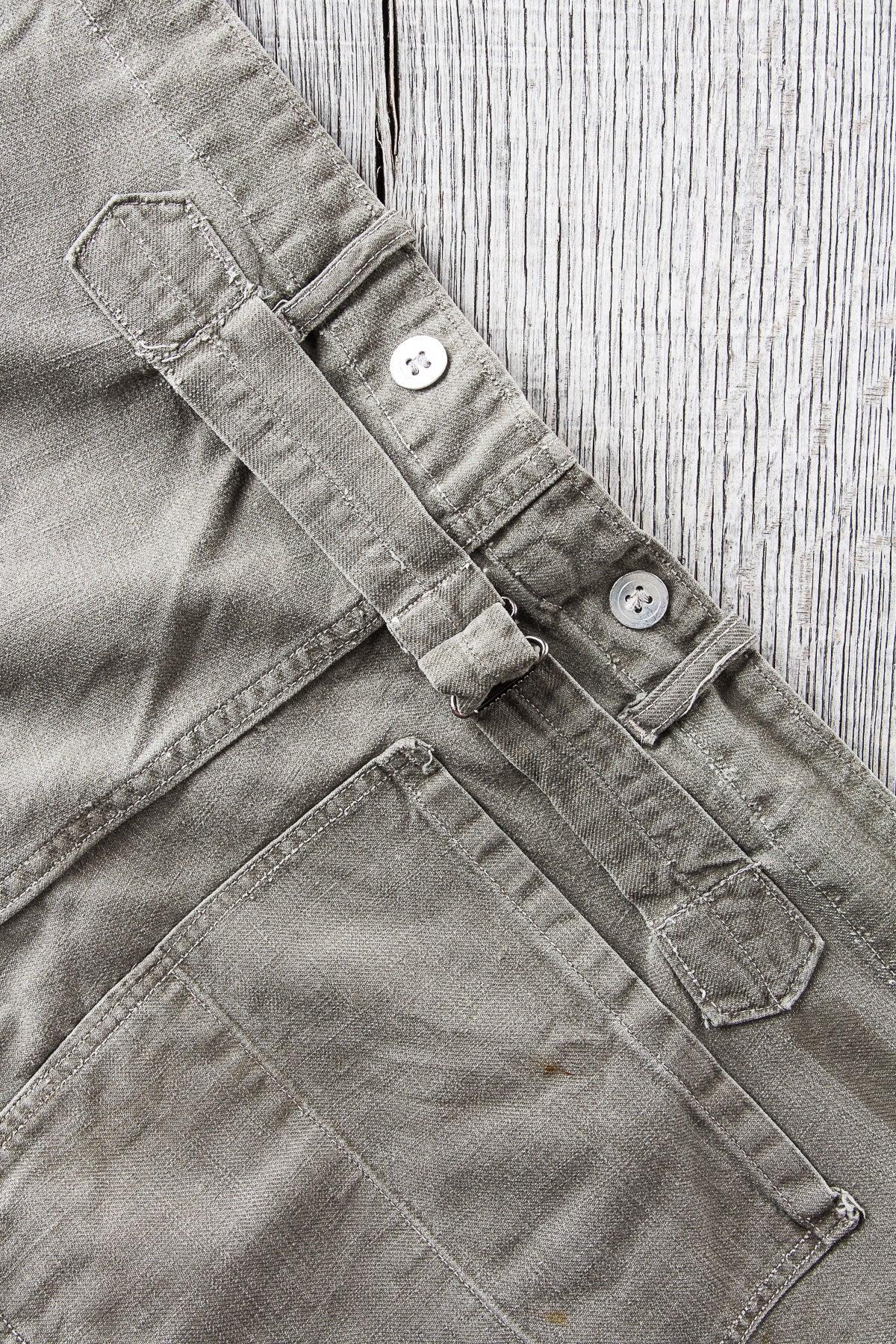 Vintage 1940s / 50s Swedish Cinch Back Army Pants "Grötbyxor" No. 5