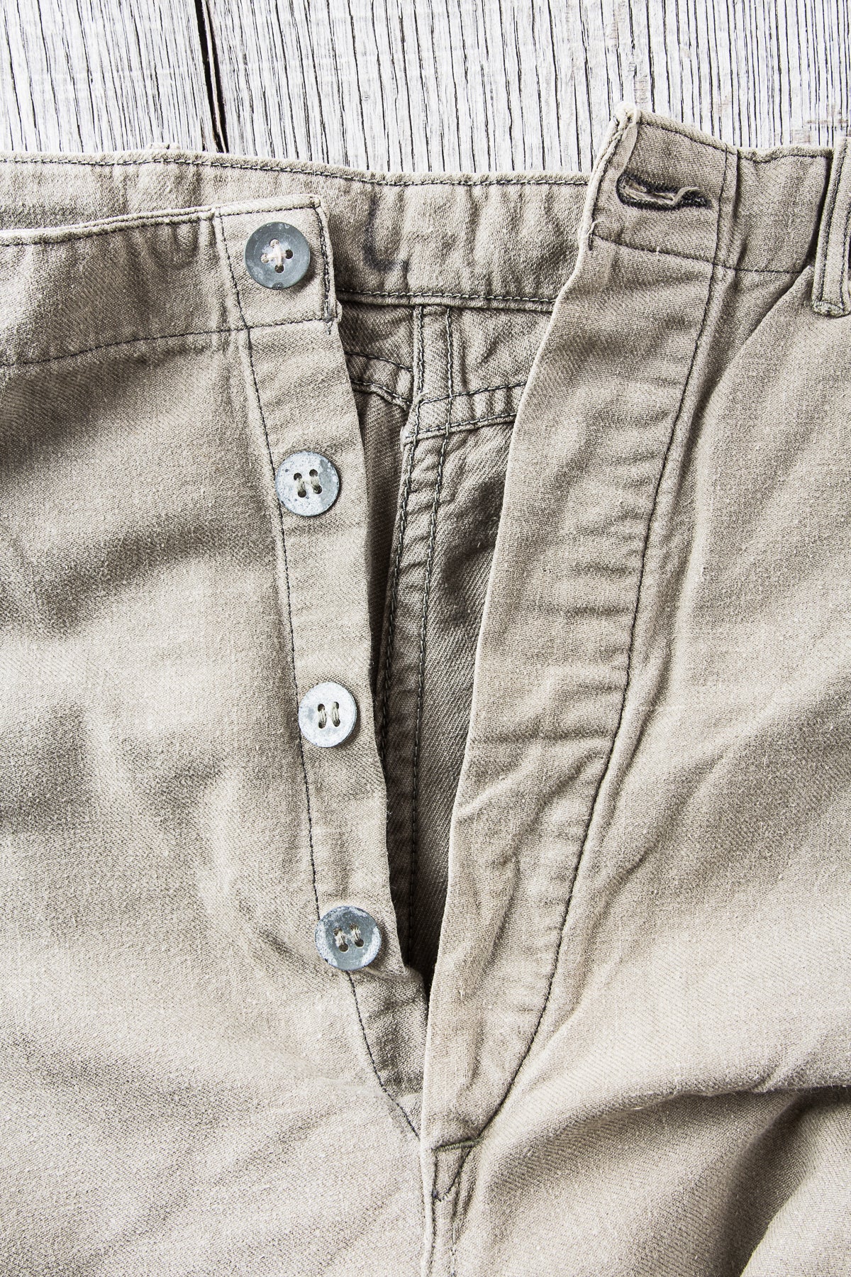 Vintage 1940s / 50s Swedish Cinch Back Army Pants "Grötbyxor" No. 6