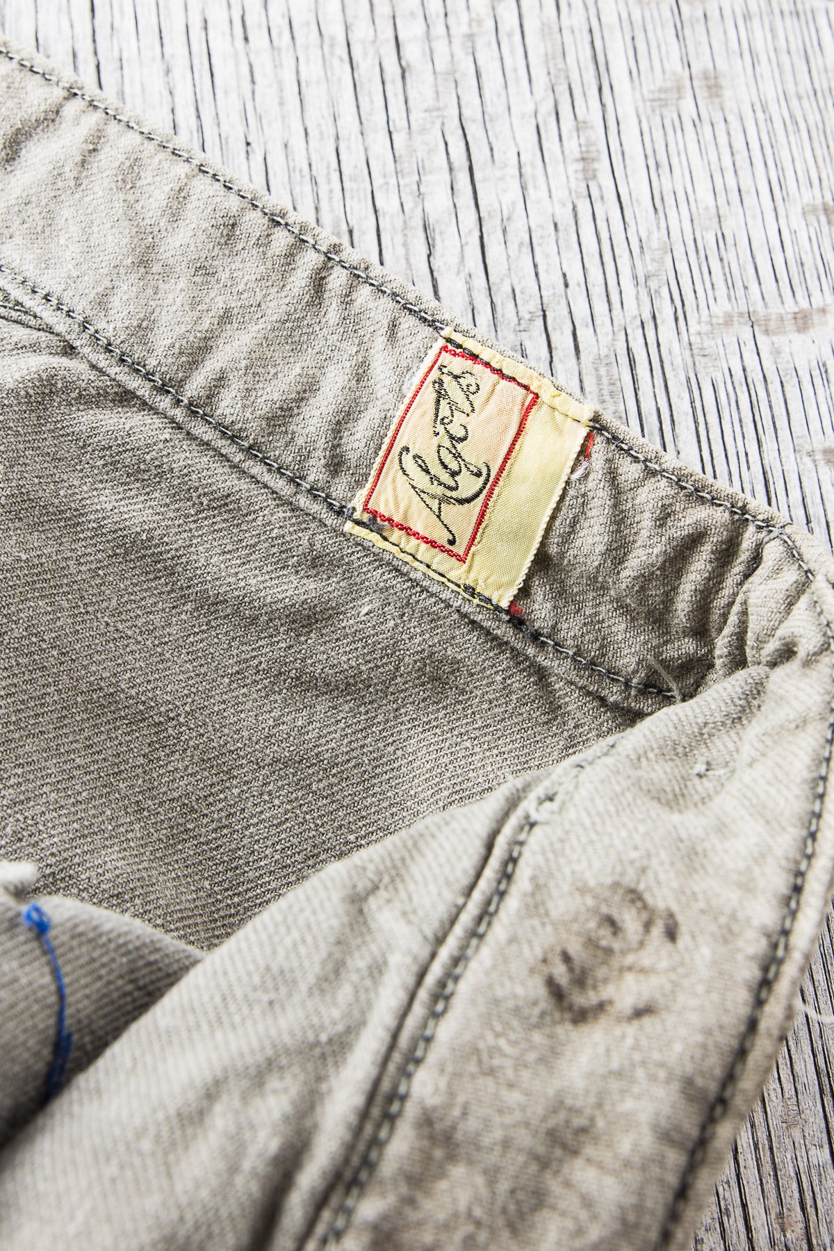 Vintage 1940s / 50s Swedish Cinch Back Army Pants "Grötbyxor" No. 6