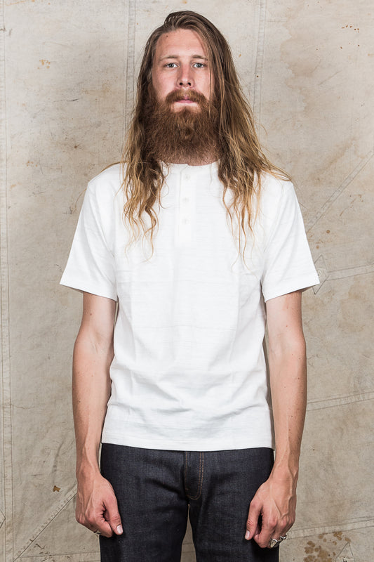 Warehouse & Co. Lot 4601 Henley Neck T-shirt White