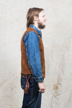 Indigofera Monroe Leather Vest Brown