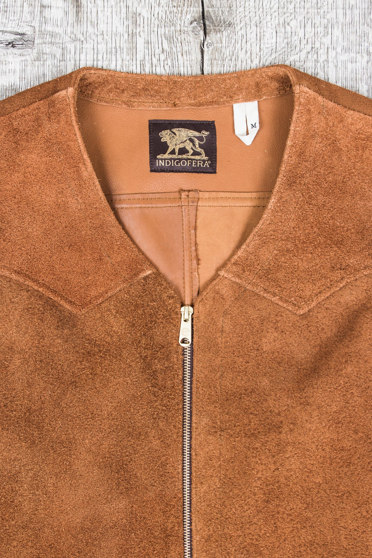 Indigofera Monroe Leather Vest Brown