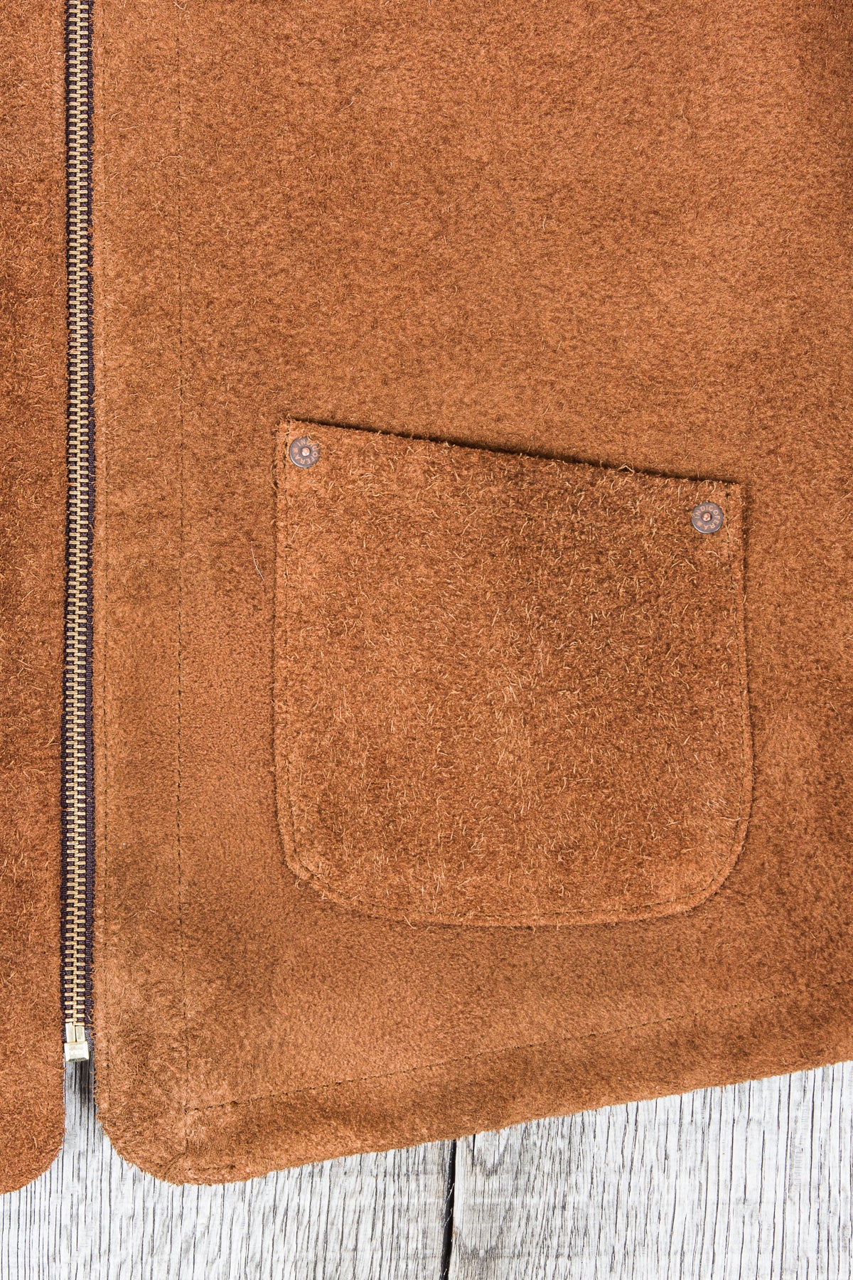 Indigofera Monroe Leather Vest Brown