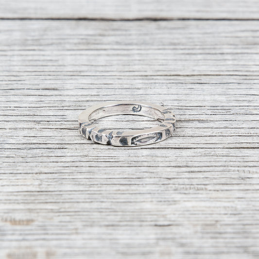 Larry Smith Square Stamp Ring RG-0058