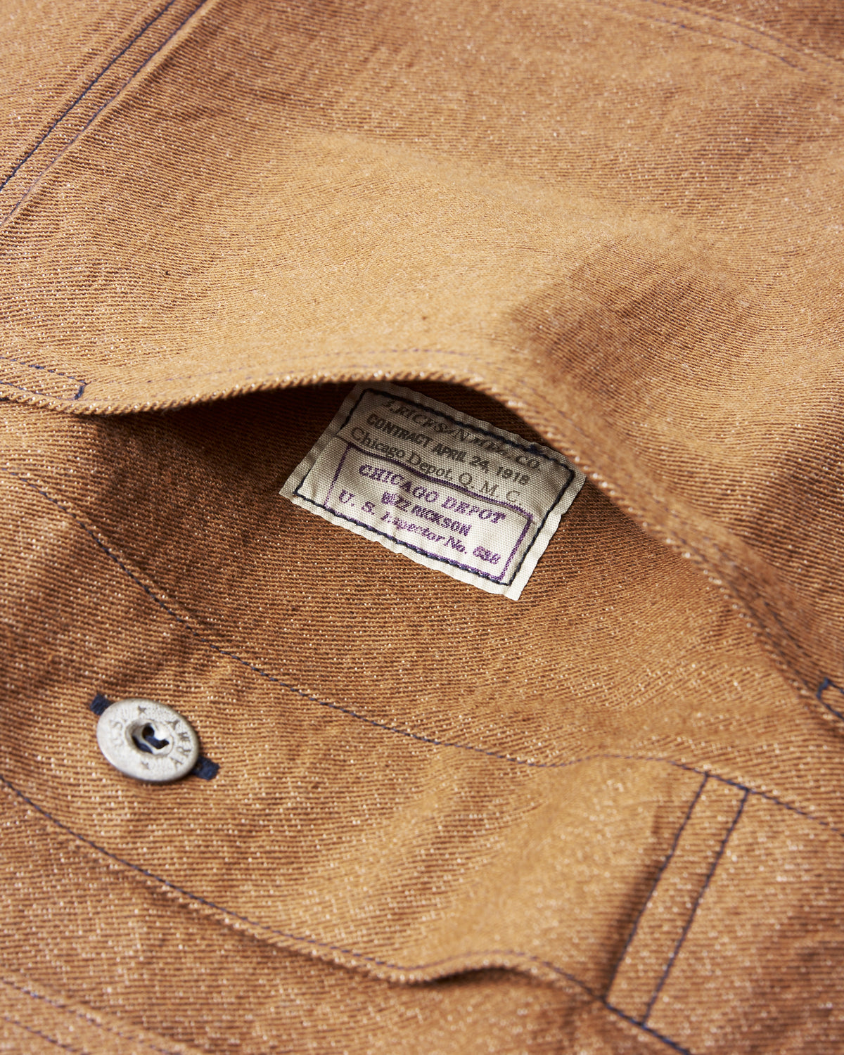 Buzz Rickson's Brown Denim Pullover Jacket