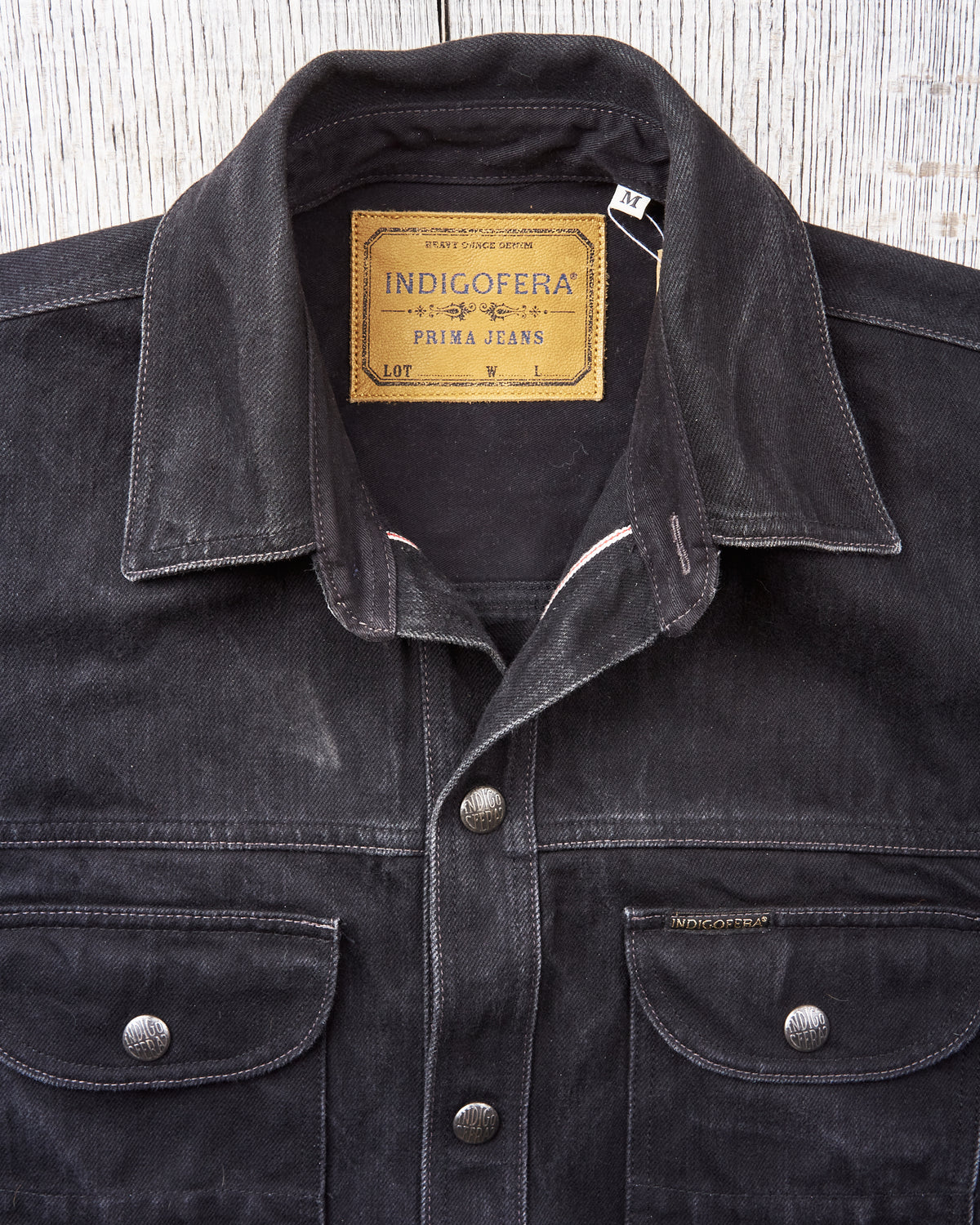 Second Hand Indigofera Fargo Shirt Gunpowder Black Size M