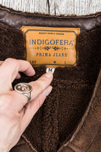 Second Hand Indigofera Monroe Shearling Leather Vest Brown