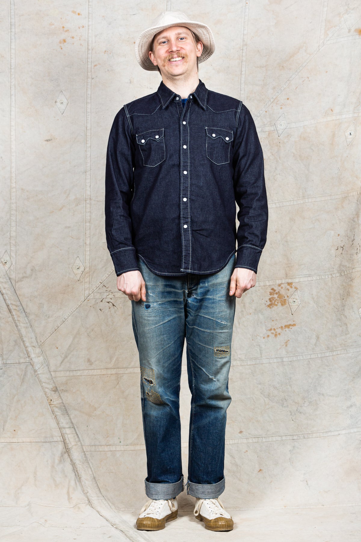 TCB Jeans Ranch Denim Shirt / Sawtooth Western
