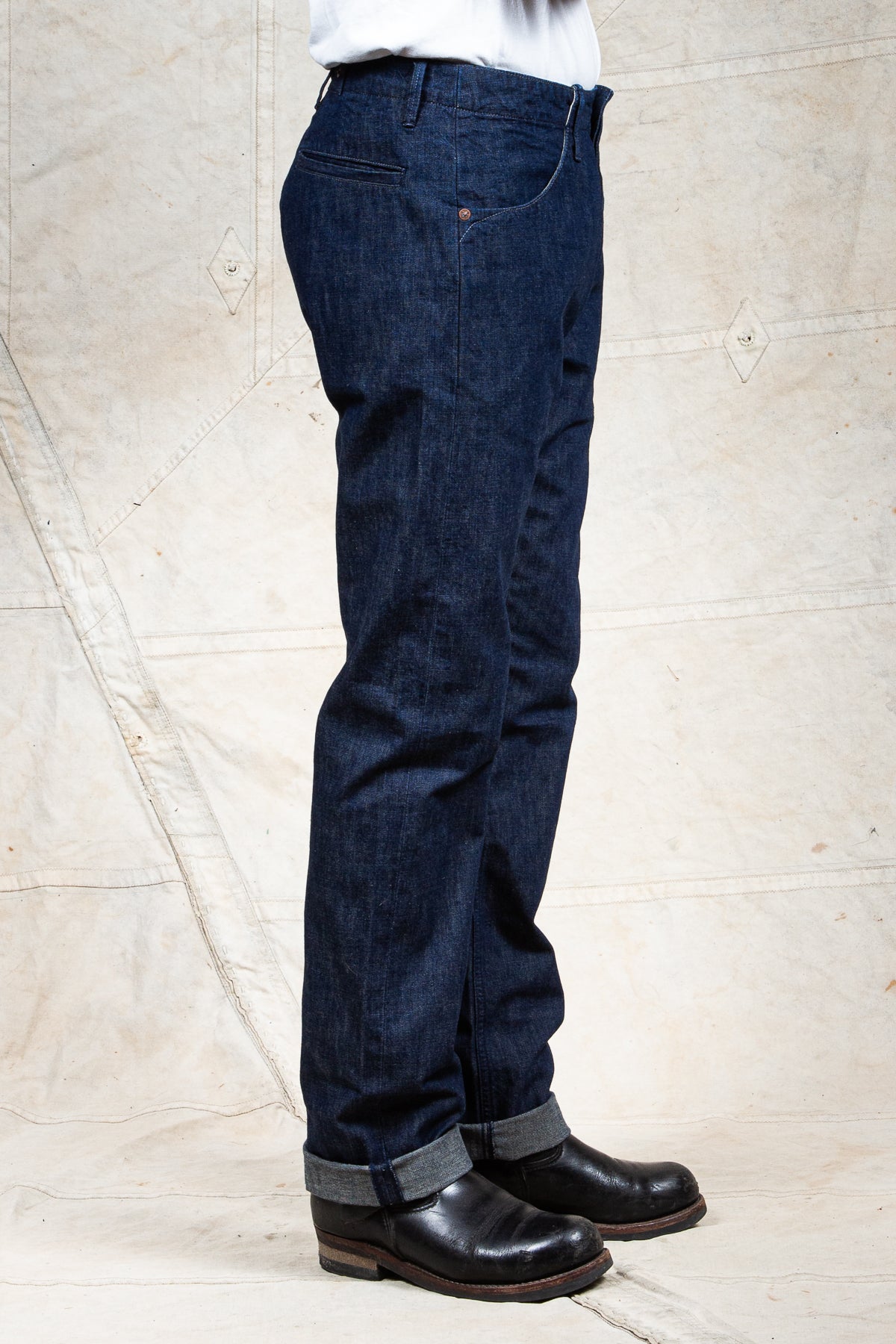 Indigofera Heyes 40's Navy Denim Pants