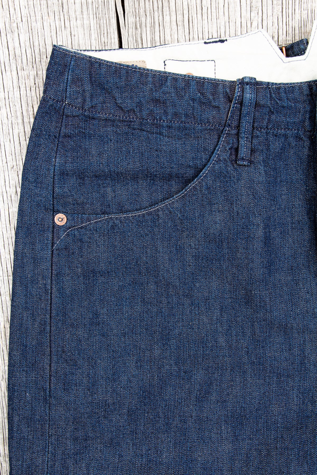 Indigofera Heyes 40's Navy Denim Pants