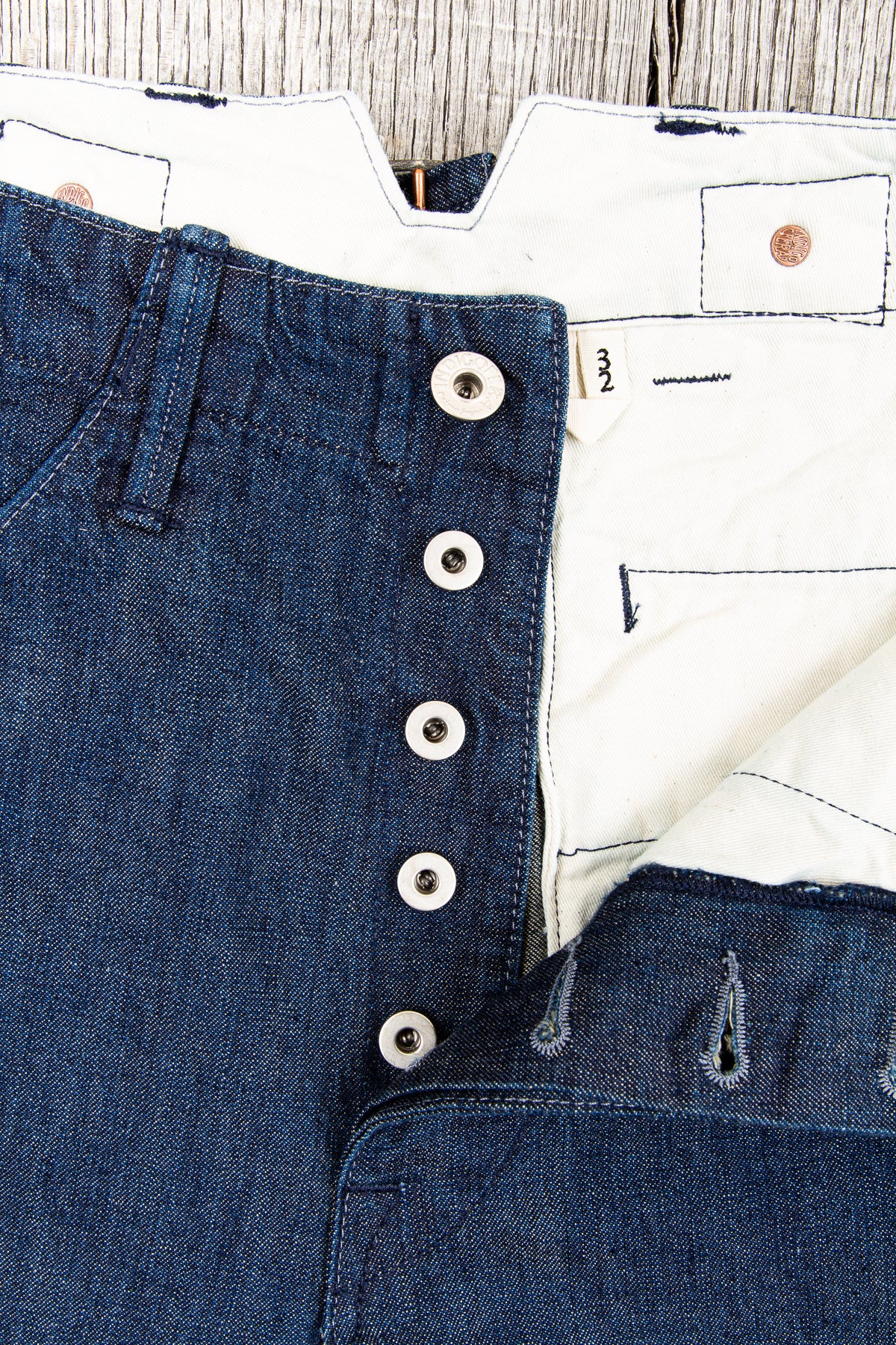 Indigofera Heyes 40's Navy Denim Pants