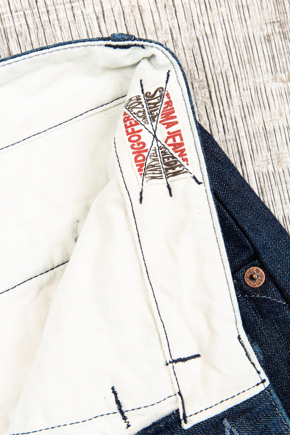 Indigofera Heyes 40's Navy Denim Pants