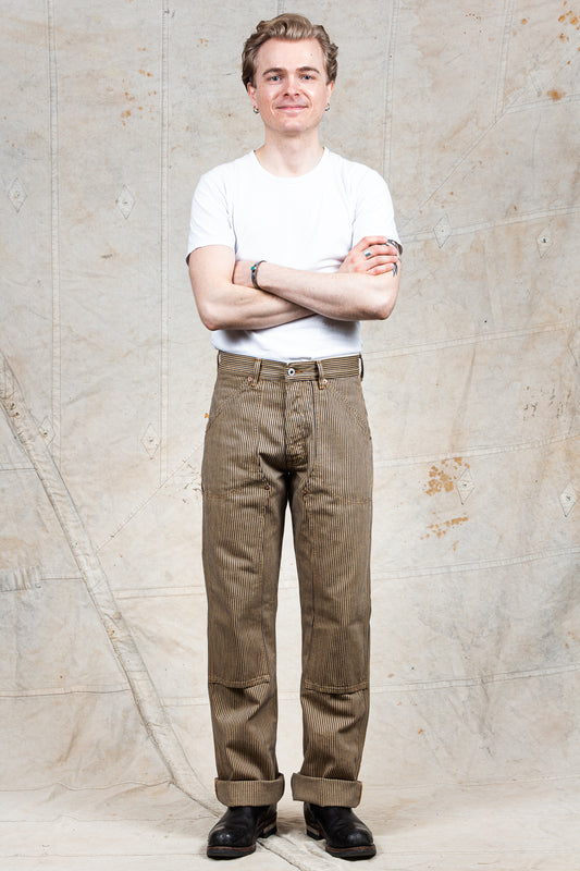 Indigofera Wendell Pants Indigo / Root Stripe