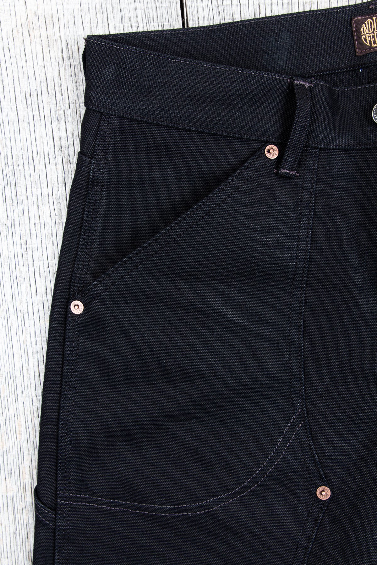 Indigofera Wendell Pants Smithson Black Canvas 13 oz