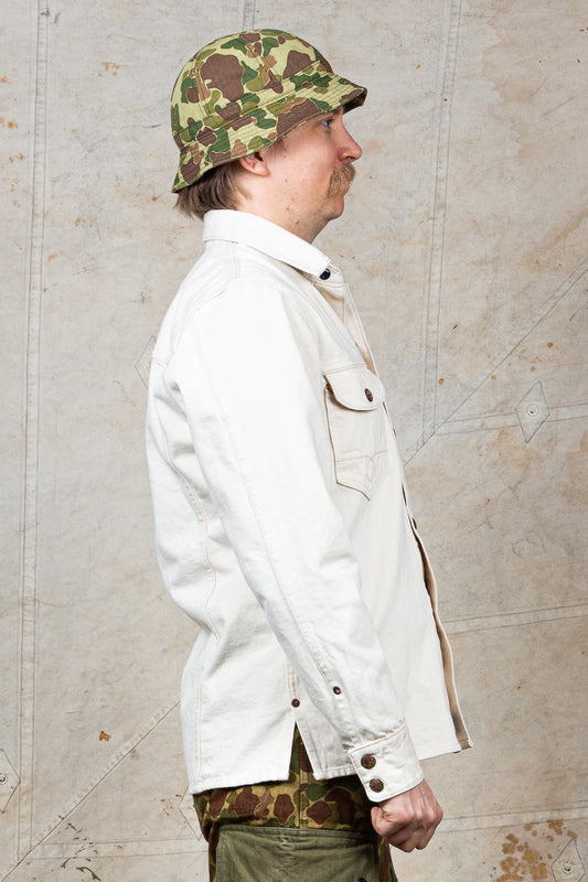 Indigofera Copeland Yucatan White Denim Shirt