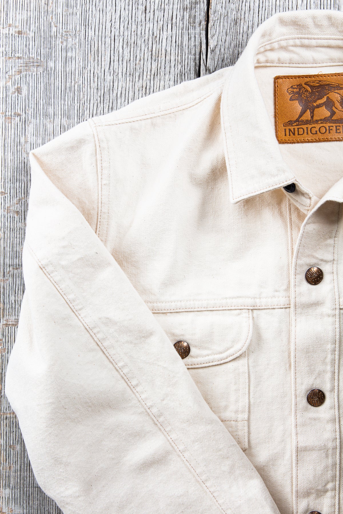 Indigofera Copeland Yucatan White Denim Shirt