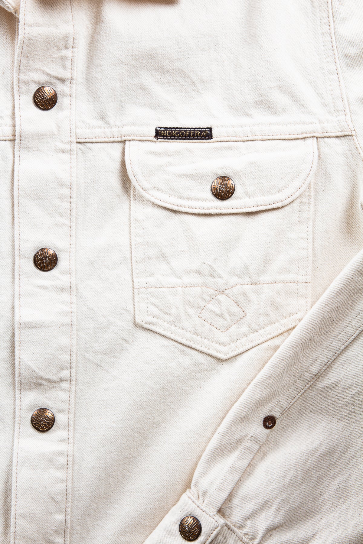 Indigofera Copeland Yucatan White Denim Shirt
