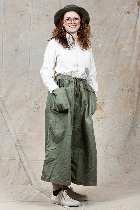OrSlow Cotton HBT Wide Leg Trousers