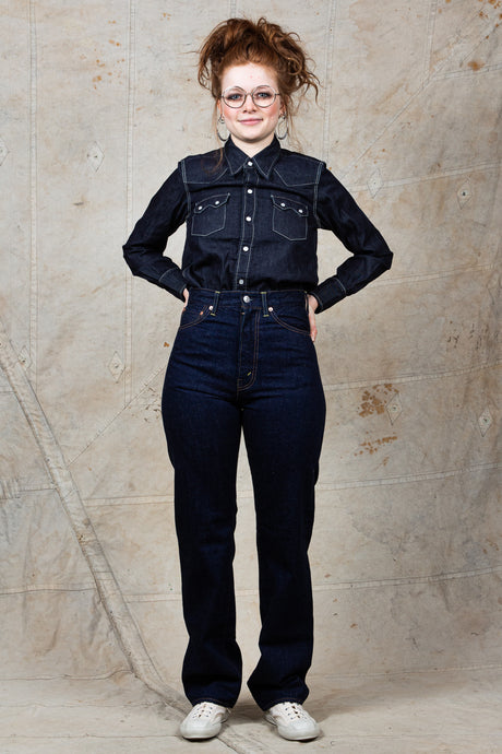 TCB Jeans Ranch Denim Shirt / Sawtooth Western