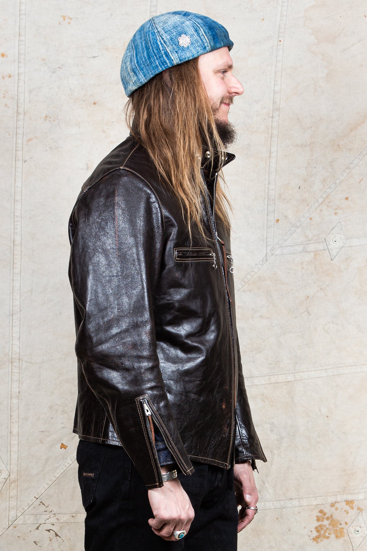 Second Hand Himel Brothers Café Racer Leather Jacket