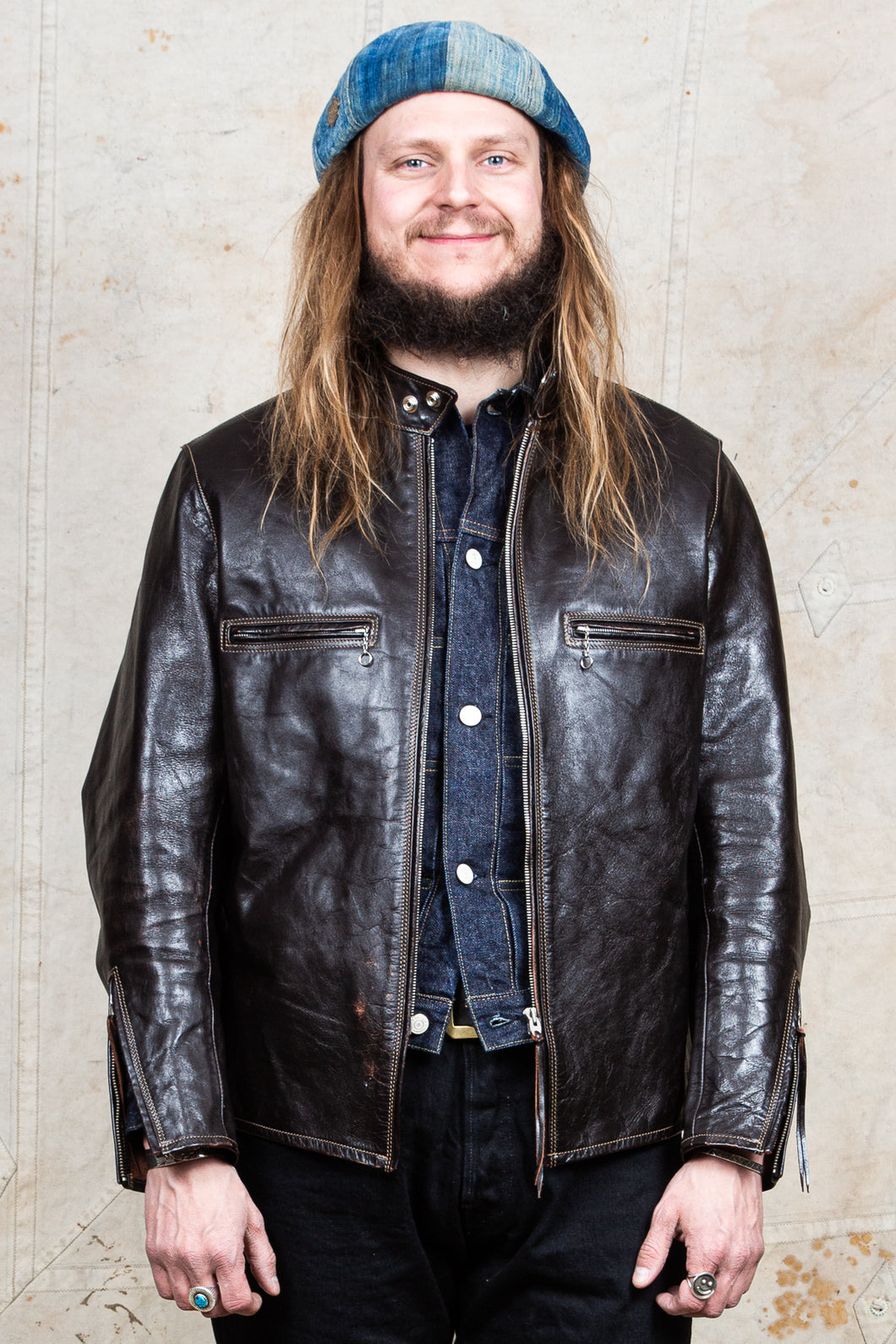 Second Hand Himel Brothers Cafe Racer Leather Jacket Second Sunrise