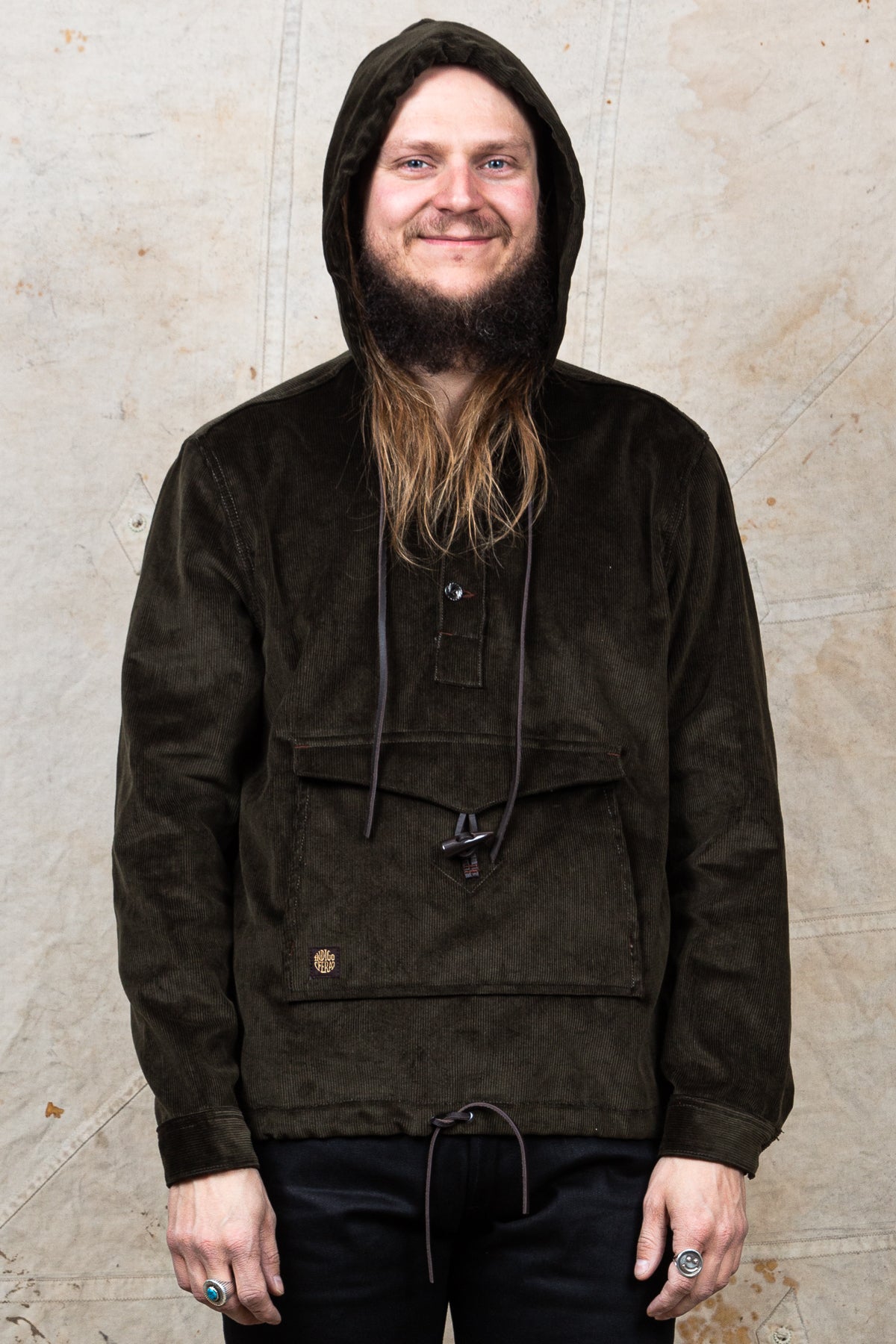 Indigofera Slunky Jacket Green Corduroy