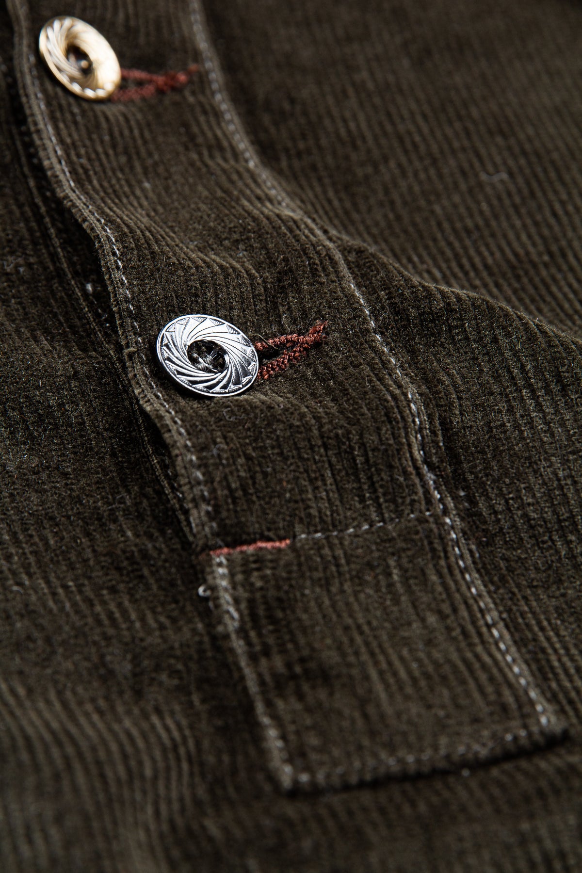 Indigofera Slunky Jacket Green Corduroy