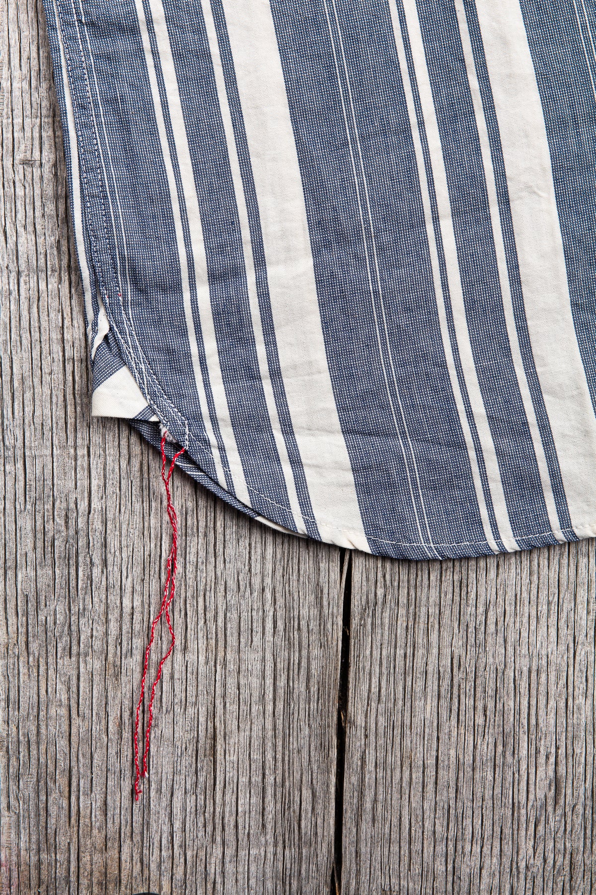 Sugar Cane & Co. Short Sleeve Random Stripe Work Shirt