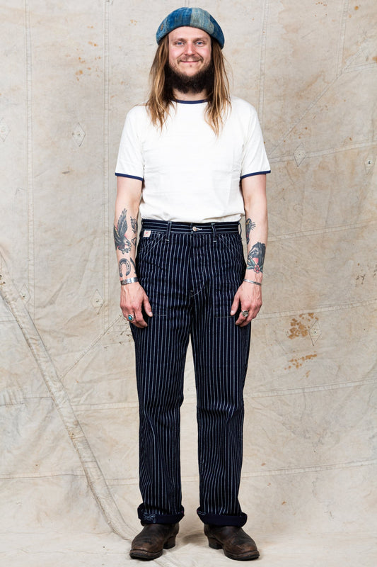 Sugar Cane & Co. Wabash Stripe Engineer Pants SC40786A