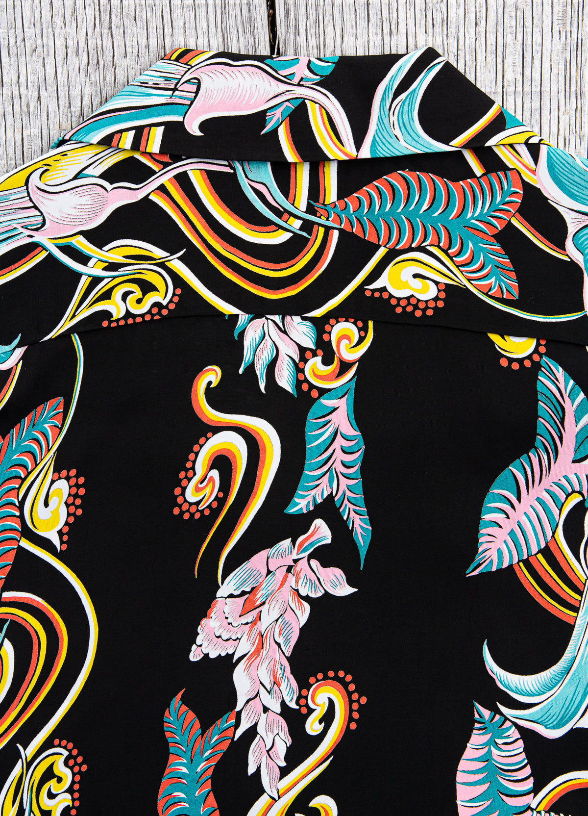 Sun Surf Rayon Hawaiian Shirt Taro Leaf Angel's Trumpet