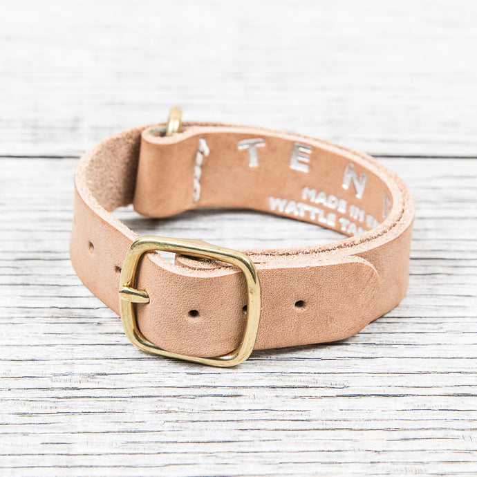 Tender Nato Watch Strap Natural Tan Wattle Leather 20 mm