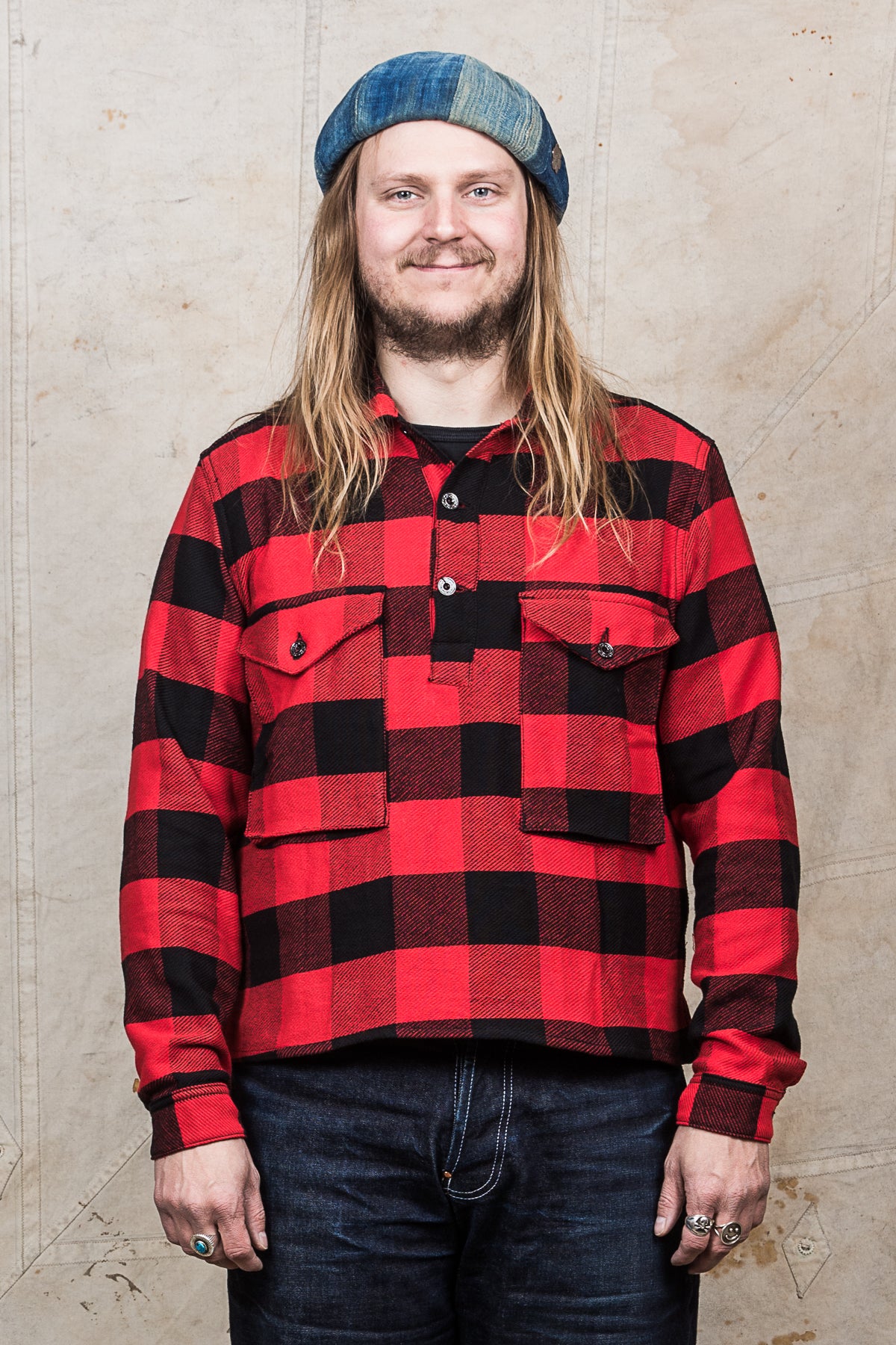 Indigofera Terrence Closed Front Shirt Buffalo Plaid