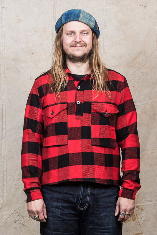 Indigofera Terrence Closed Front Shirt Buffalo Plaid